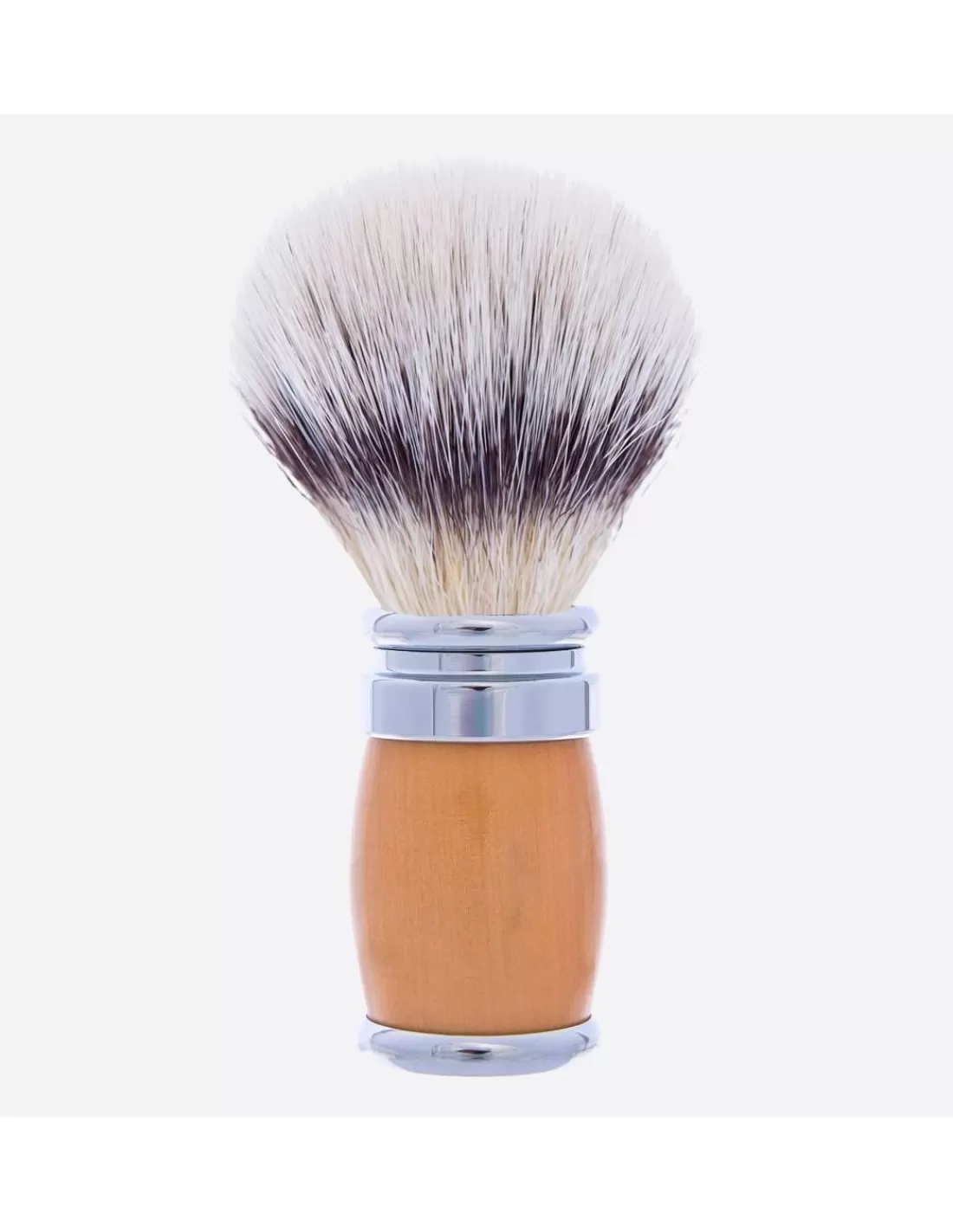 Cheap Blaireau Fibre "Blanc Haute Montagne" Buis Des Andes Et Finition Chrome - Joris Blaireaux De Rasage Fibres