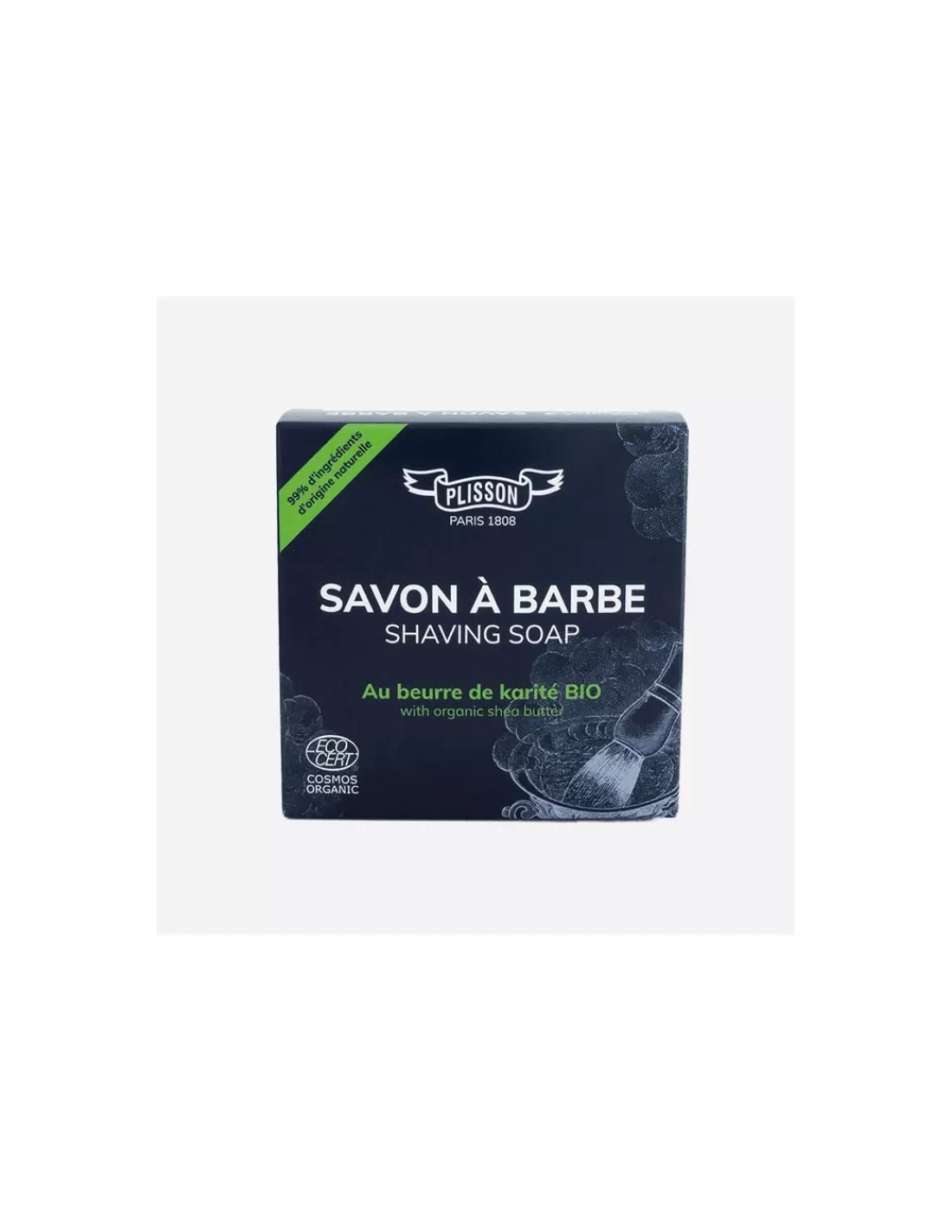 Shop Savon A Barbe Au Beurre De Karite Bio Certifie Ecocert Greenlife Cosmos Organic Préparation Au Rasage